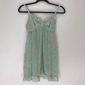 🌶 (3 For $25) Floral Mint Intimates Night Gown